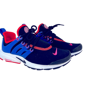 Nike Women's Size 6 Air Presto Black Hyper Black Racer Blue Sneakers DZ4406001